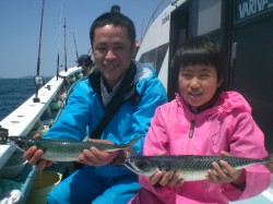 立派な鯖が釣れました。