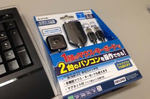 ELECOM パソコン切替器 キーボード・マウス用 手元スイッチ付